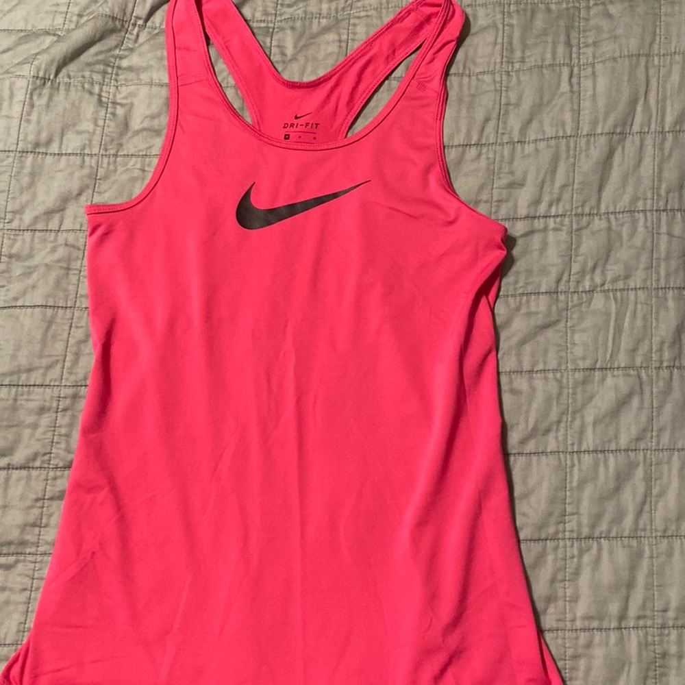 Nike swoosh Training tank top size medium bright pink